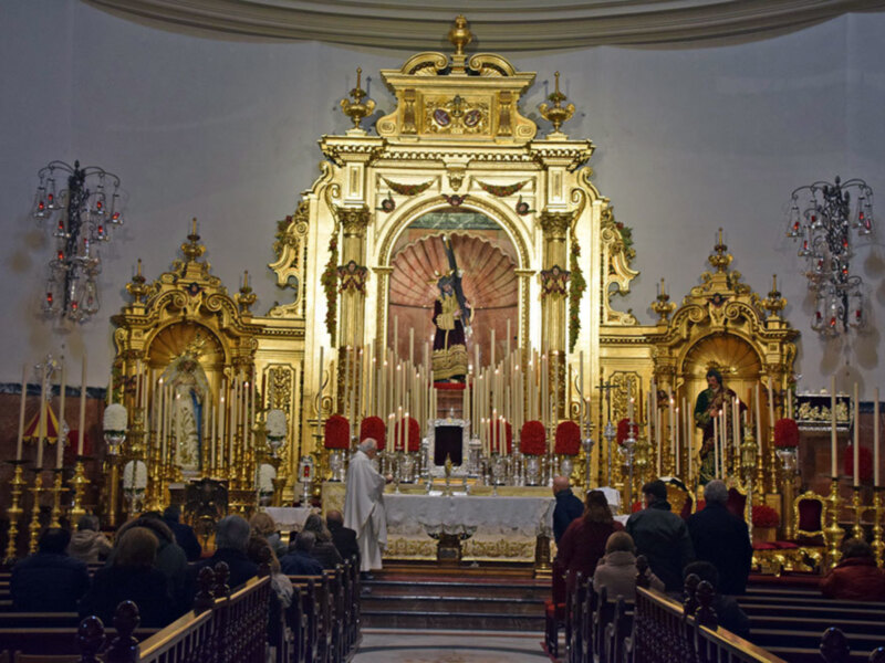 Cultos de Quinario en honor del señor del Gran Poder de Sevilla.