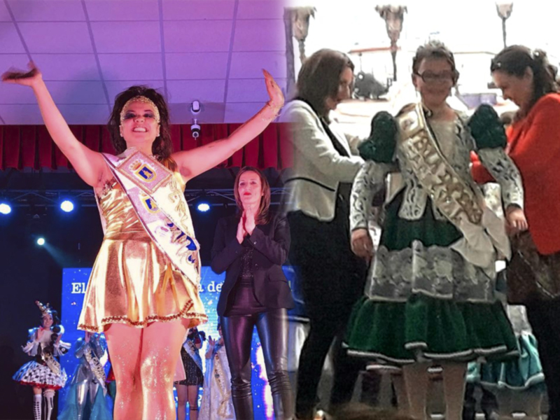 Ana Castro Alcaide y María de la Paz Lázaro Ruiz dos Perlas para el Carnaval de Chipiona 2019