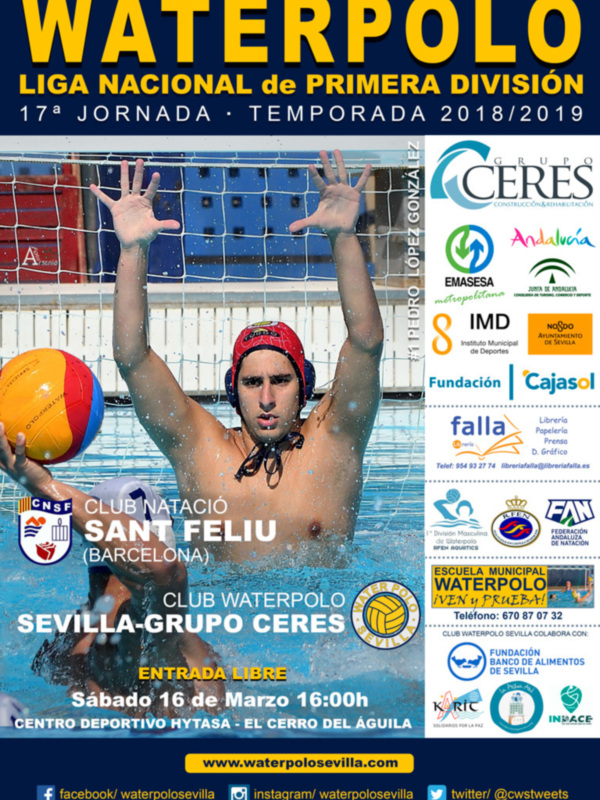 Nuevo examen de altura en el retorno a Hytasa del Waterpolo Sevilla-Grupo Ceres