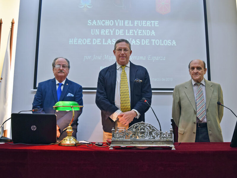 José Miguel Valderrama hizo un recorrido por la vida del rey Sancho VII el Fuerte de Navarra.