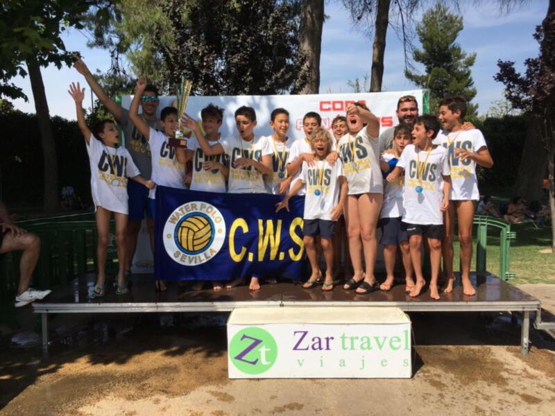 El Waterpolo Sevilla-Grupo Ceres, campeón nacional alevín oficioso y de la Copa de Andalucía juvenil masculina