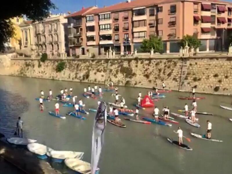 El Club Piragüismo Triana, podio en el Murcia SUP Festival