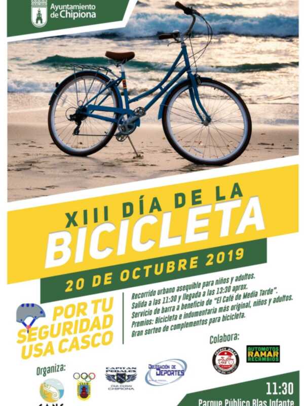 El próximo domingo 20 de octubre se celebra la XIII edición del Día de la Bicicleta
