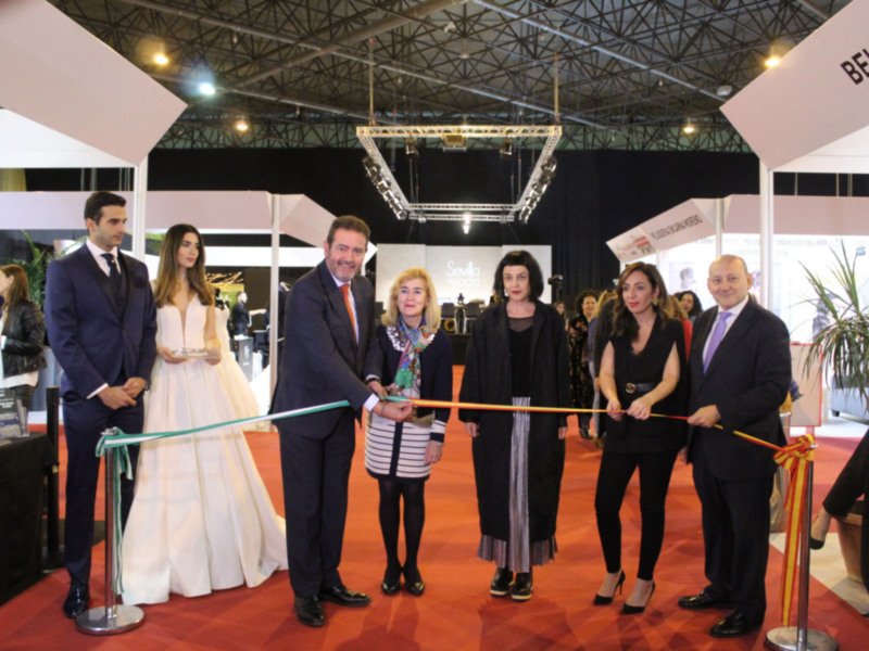 inauguración oficial de Sevilla de Boda 2019 que ha tenido lugar esta misma mañana en FIBES.