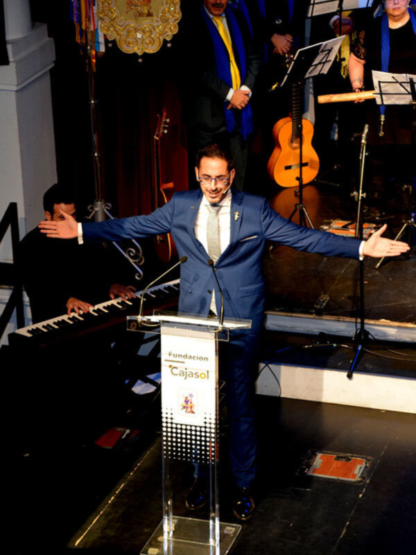 Emotivo pregón de Navidad de Mario Daza de la Asociación de belenista de Sevilla.