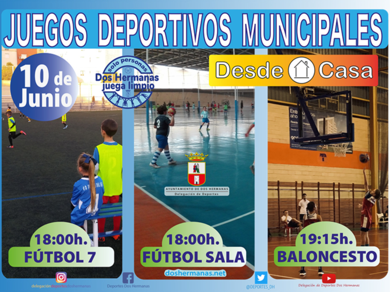 Segunda entrega de los Juegos Deportivos Municipales 'Desde casa'