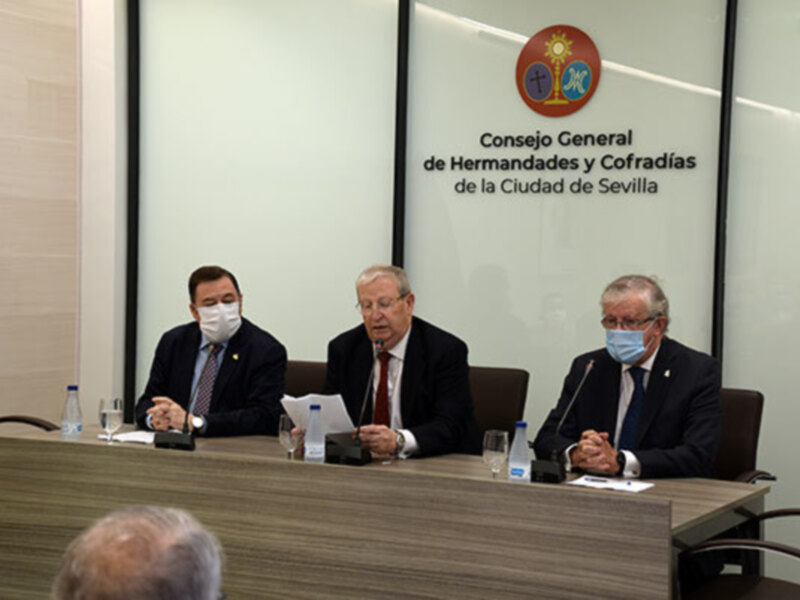 El consejo de Cofradía de Sevilla ha presentado el cartel del día de la Virgen 2020.