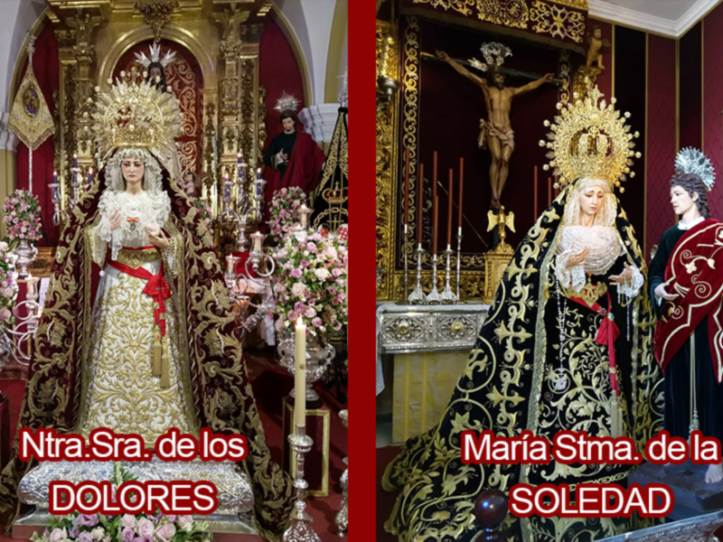 Días de veneración en Chipiona a Nuestra Señora de los Dolores y María Santísima de la Soledad