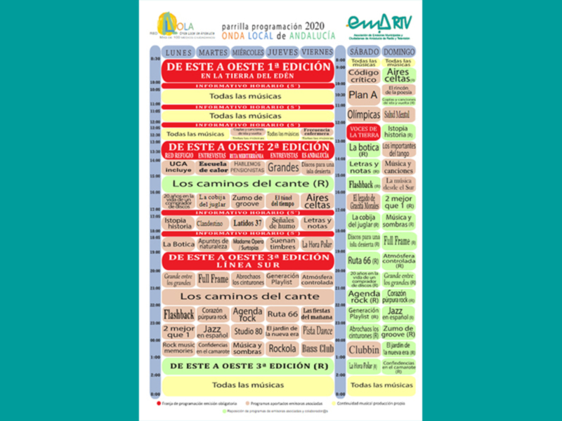  La Onda Local de Andalucía renueva parrilla con contenidos de servicio público sobre la salud, los derechos humanos y el patrimonio andaluz 
