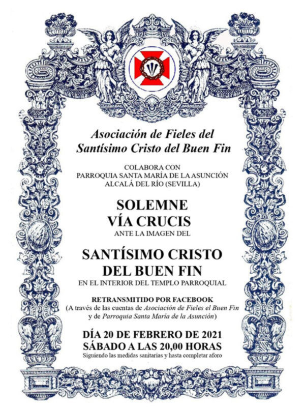 Solemne Vía crucis con el Señor del Buen Fin en Alcalá del Río