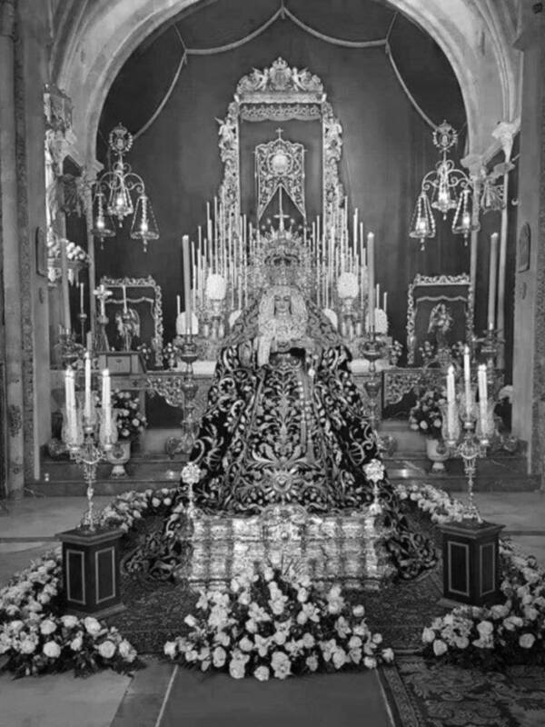 La titular Mariana de la Hermandad de la Soledad de Alcalá del Río en Veneración