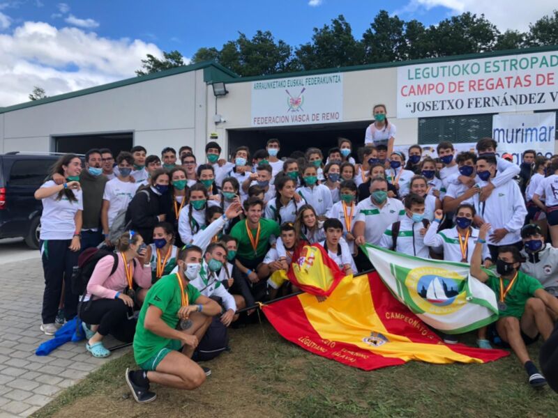 El Club Náutico Sevilla, campeón de España absoluto de remo olímpico