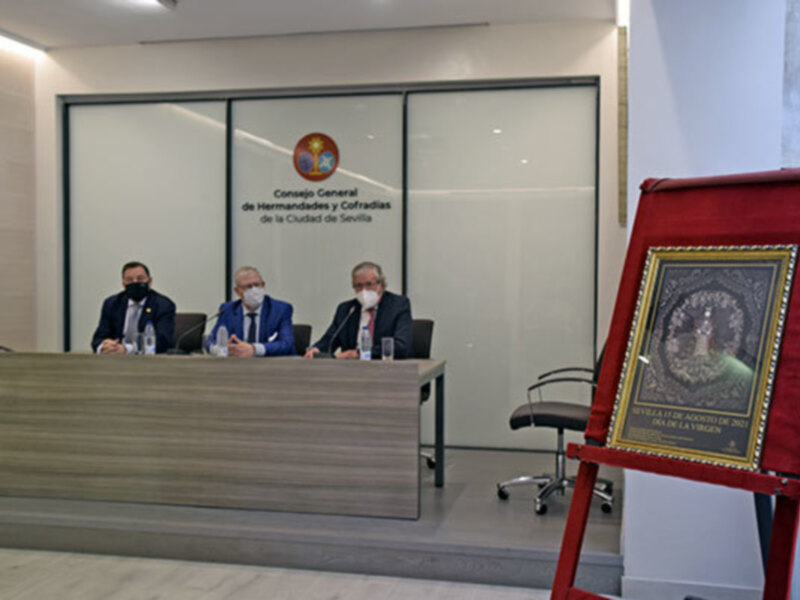 El Consejo ha presentado la obra anunciadora de los cultos de la Virgen de los Reyes Patrona de Sevilla