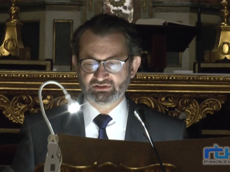 César Ramírez pregonó la Semana Santa de Chipiona 2022 con el pincel de las palabras