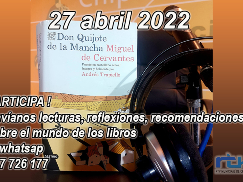 Radio Chipiona se suma a los actos municipales por el Día Internacional del Libro con una programación participativa