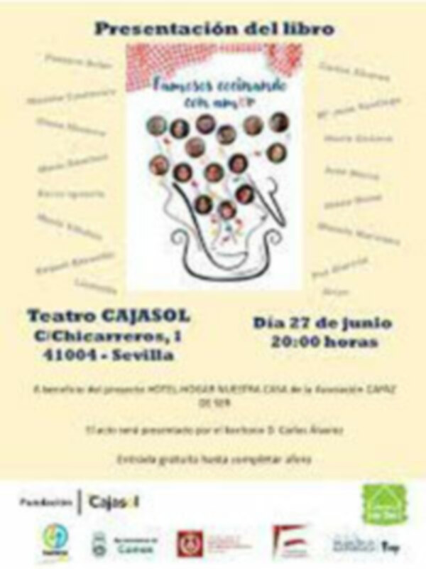 Libro de Famosos presentado sus recetas de cocina por una causa en Sevilla