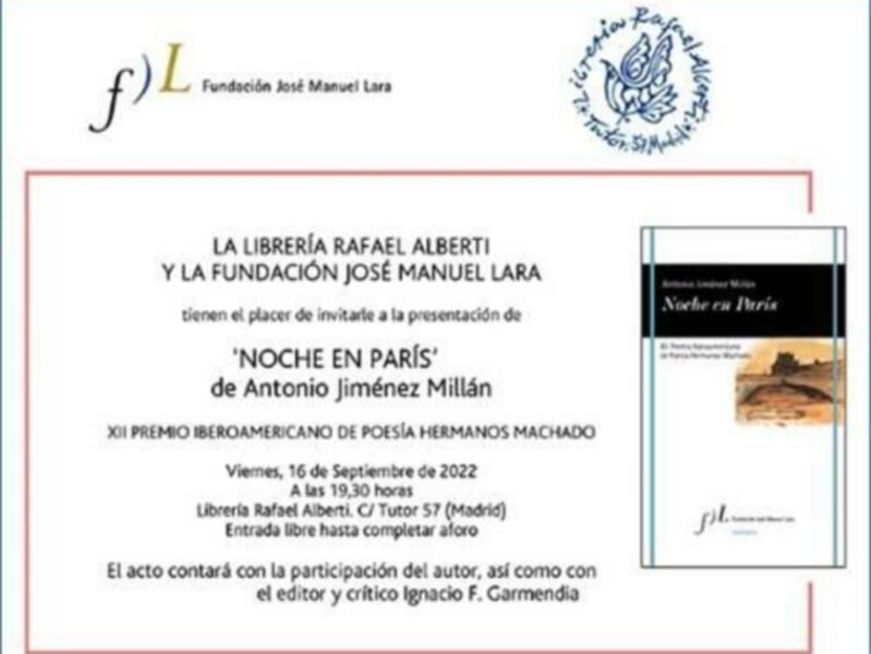 La Fundación José Manuel Lara comienza una nueva edición del ciclo 'Universos Literarios' y la presentación del premio Hermanos Machado de poesía