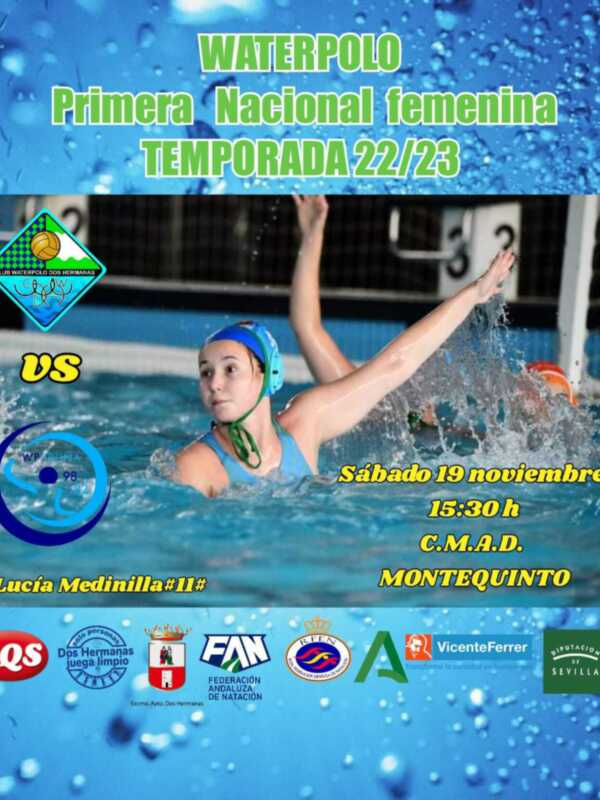 El liderato en solitario de Primera Nacional femenina, en juego en el Centro Acuático de Montequinto