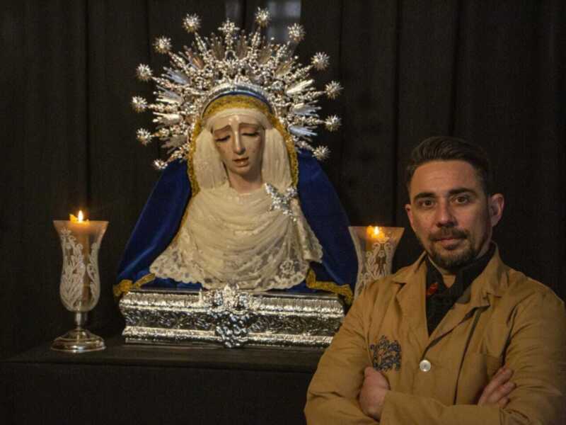 Expuesto en la capilla sacramental del convento del Santo Ángel un busto de una dolorosa inspirado en María Santísima de la Estrella