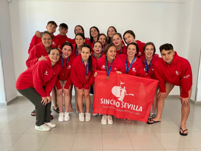 El Club Natación Sincro Sevilla, subcampeón de España