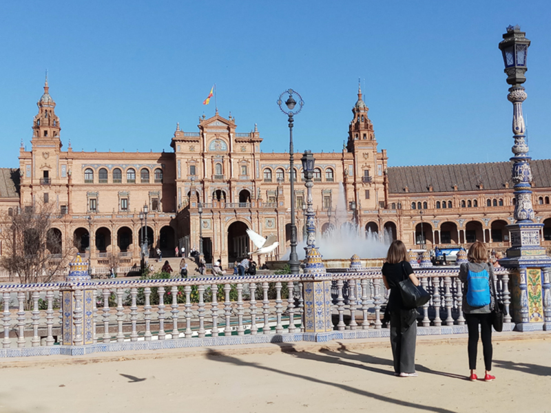 La Plaza de España de Sevilla, elegida la más bonita de Europa para los viajeros Lonely Planet, en Instagram
