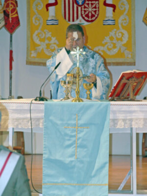 Misa por el día de la Inmaculada en el Cuartel General de la Fuerza Terrestre de Sevilla