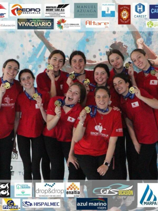 El Club Natación Sincro Sevilla, campeón de España
