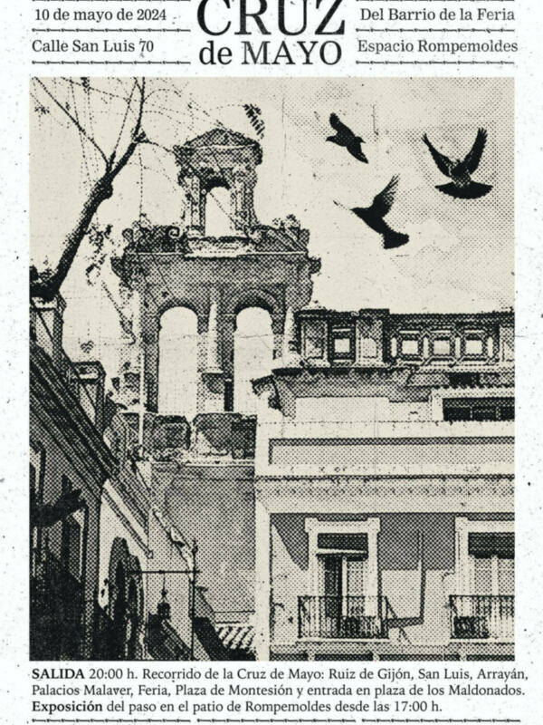 La Cruz de Mayo infantil Barrio de la Feria saldrá por primera vez este viernes 10 de mayo