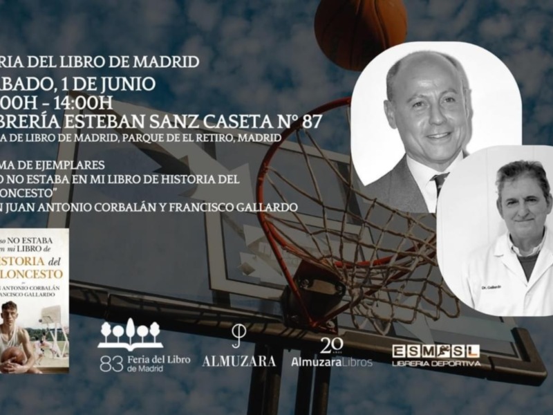 Francisco Gallardo firmará ejemplares con Corbalan en la Feria del libro de Madrid  este fin de semana 