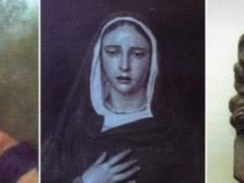 El rostro humano de la Virgen del Silencio en 1955