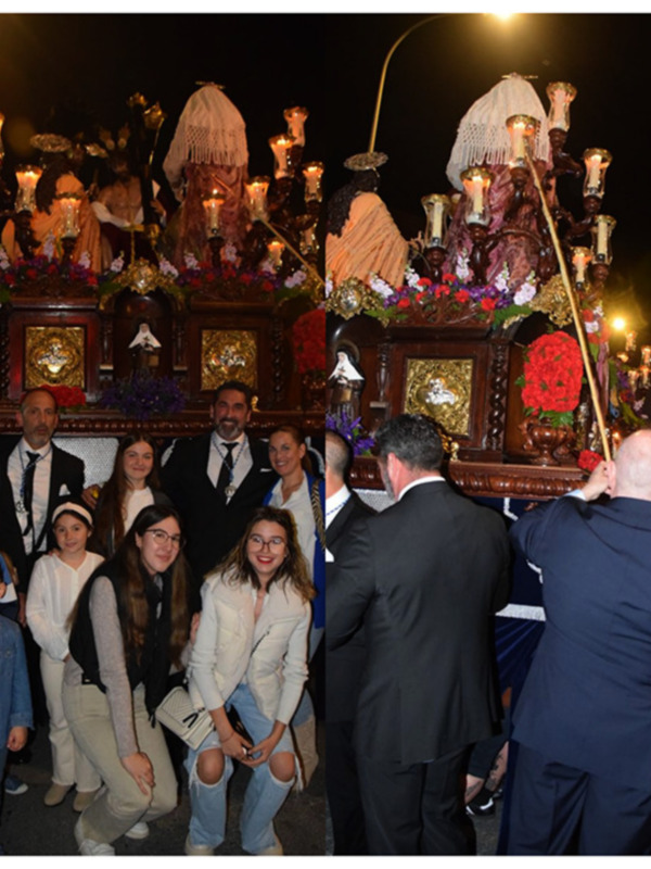 . La Humilde Agrupación de Fieles celebra la procesión de Ntro. Padre Jesús de la Caridad en su Tercera Caída