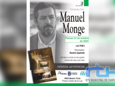 Manuel Monge presenta el próximo 31 de octubre su nuevo libro ‘Relatos ucrónicos’