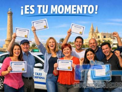 El Ayuntamiento de Chipiona abre el plazo para presentar solicitud para obtener el certificado de conductor de taxi