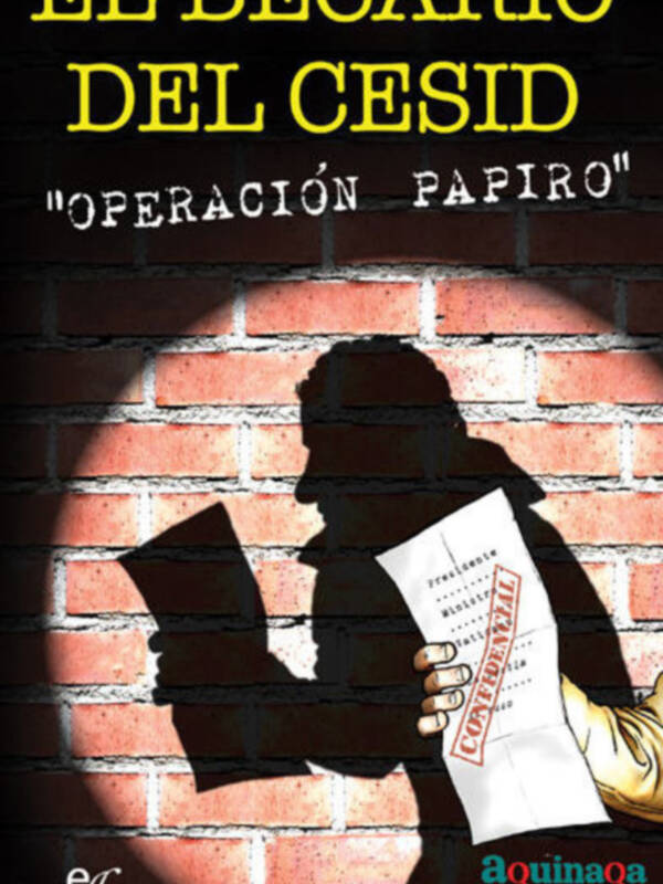 La novela El Becario del CESID ( Operación Papiro ) presentada en Madrid.
