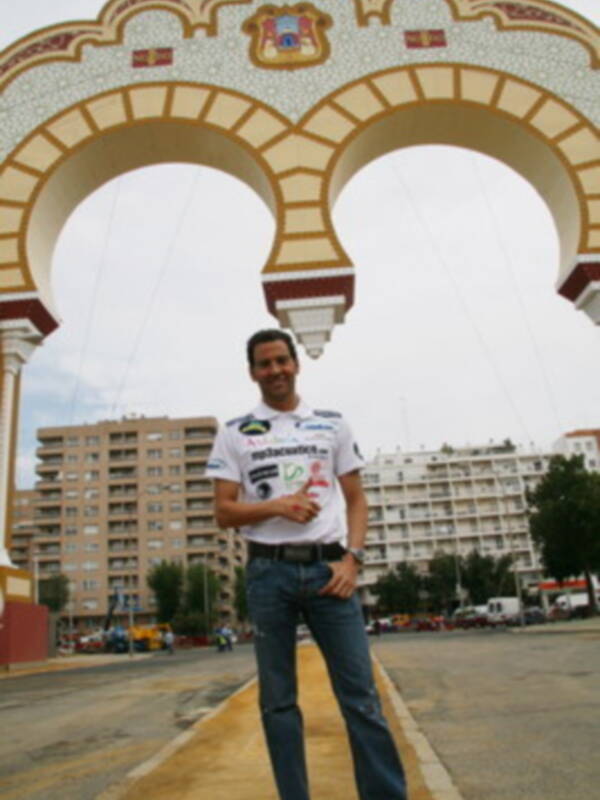 David Meca en la Feria de Sevilla
