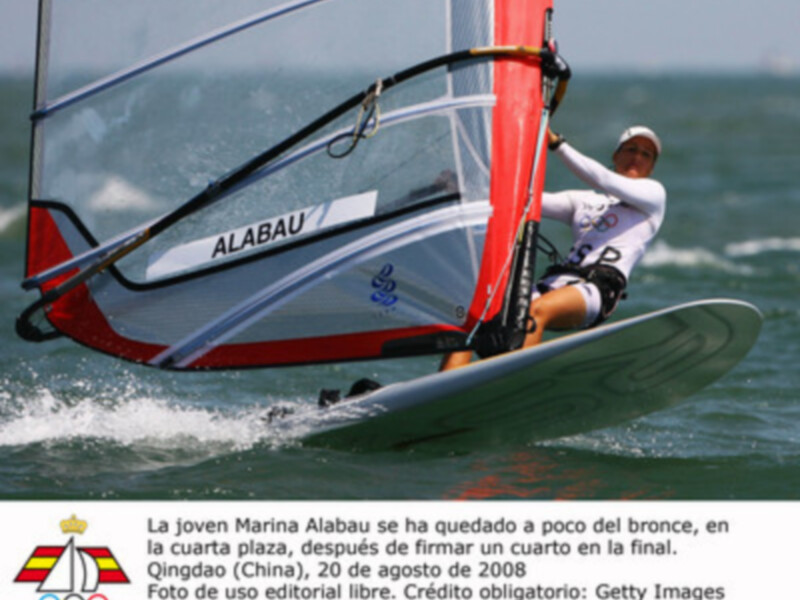 Marina Alabau se diploma en los Juegos Olímpicos de Pekín al lograr la cuarta posición en la clase RS:X
