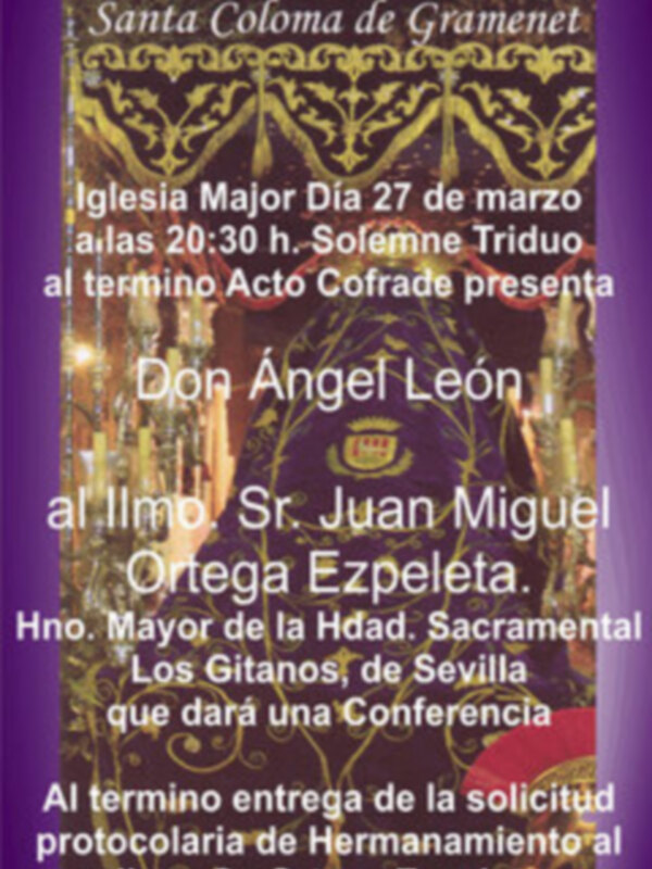 Grandioso éxito de Juan Miguel Ortega Ezpeleta en Santa Coloma de Gramanet, han sido dos días muy dilatados por tierras catalanas.