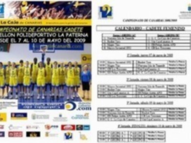 Mañana jueves, 7 de mayo, comienza el Campeonato de Canarias Cadete Femenino en La Paterna