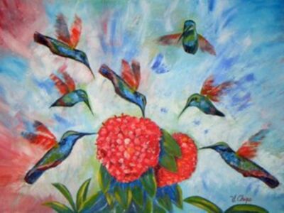 RTVA en Sevilla acoge la exposición Pinceladas de Ecuador y Rumanía, de Virginia Chipe y Verónica Opritoiu