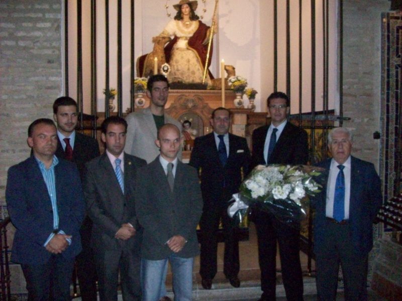 El Cajasol cumplimenta su ofrenda a la Divina Pastora de Triana, patrona del Deporte Nacional