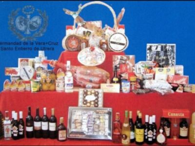 Sorteo de cesta de Navidad pro-restauración del paso de Ntro. Padre Jesús Atado a la Columna