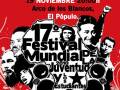 Festival Mundial de Juventud y los Estudiantes 2010 en Cádiz, con actividades en el Arco de los Blancos el 19 de noviembre a las 20:00h. Organizado por la Federación de Juventudes de la CGT y la Federación de Juventudes de la CCOO.