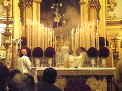 Galería del Quinario del Gran poder en su Basílica de la Plaza de San Lorenzo