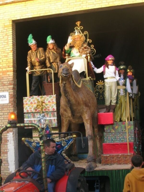Agustín Ruiz Escribano Díaz Pintano, Melchor en la Cabalgata de Reyes de  Chipiona  