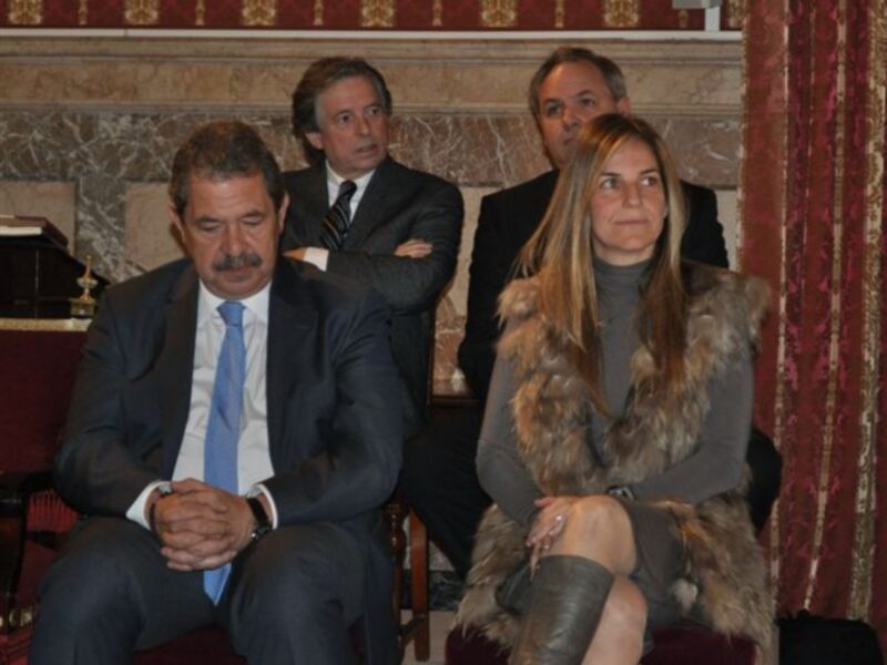 Arancha Sánchez Vicario, testigo de la boda en Sevilla del presidente de la federación española de tenis