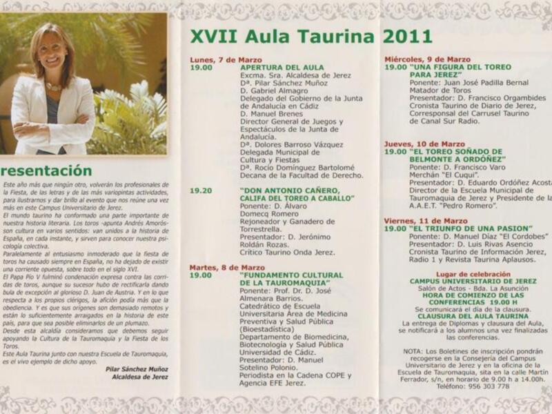 Presentado el Aula Taurina de Jerez