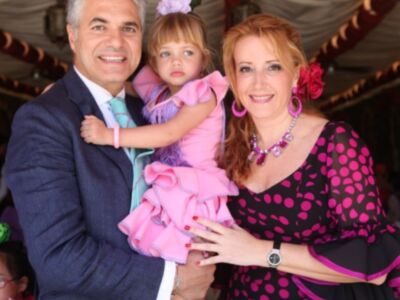 Agustín Bravo, María Teresa Campos y Charo Reina un año más en la feria de Sevilla