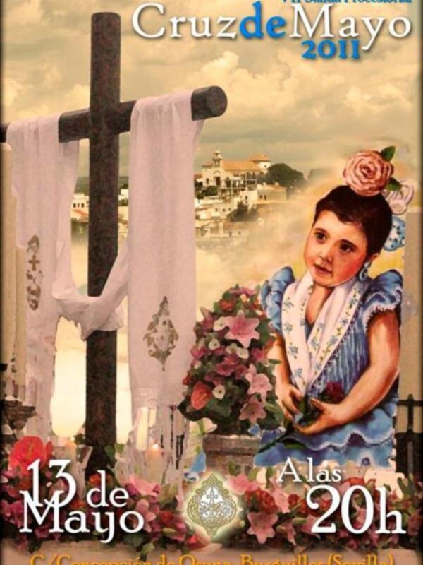 Salida procesional Cruz de Mayo 2011 en Alas, Sevilla. 13 de Mayo a las 20h.