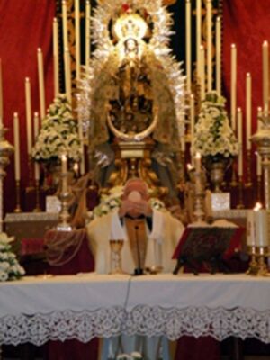 Altar y cultos en la capilla del Carmen de Calatrava (Sevilla)&#8207;