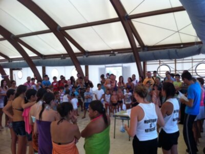 Clausurados los cursos de verano de natación en Chipiona